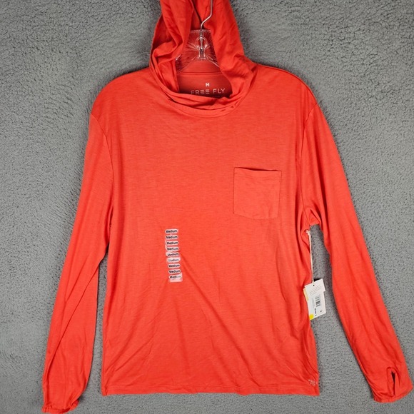 Free Fly Apparel Other - Free Fly Bamboo Hoodie Men's M Tigerlily Pullover Lightweight Active Running